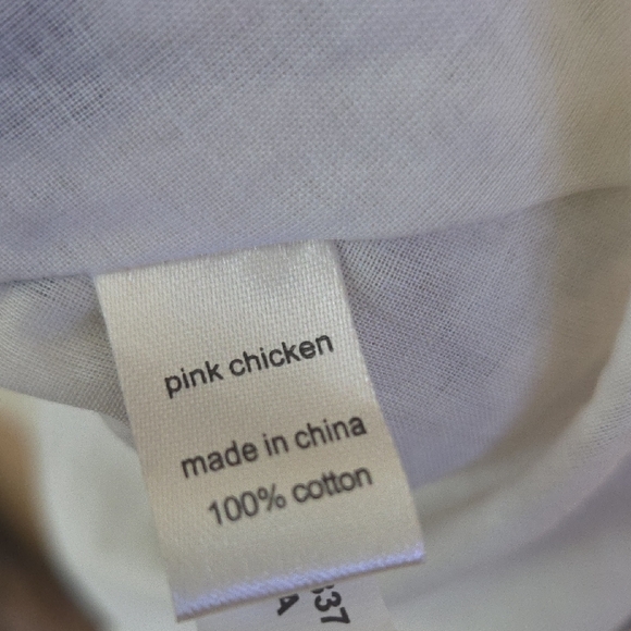 Pink Chicken Cream Mini Dress with Brown Boot Print - Picture 3 of 10